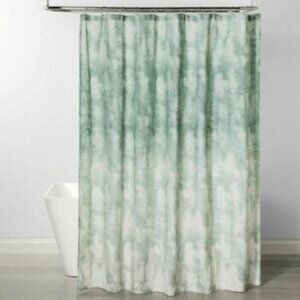 Project 62 Green Ombre Shower Curtain 72x72 New Cotton